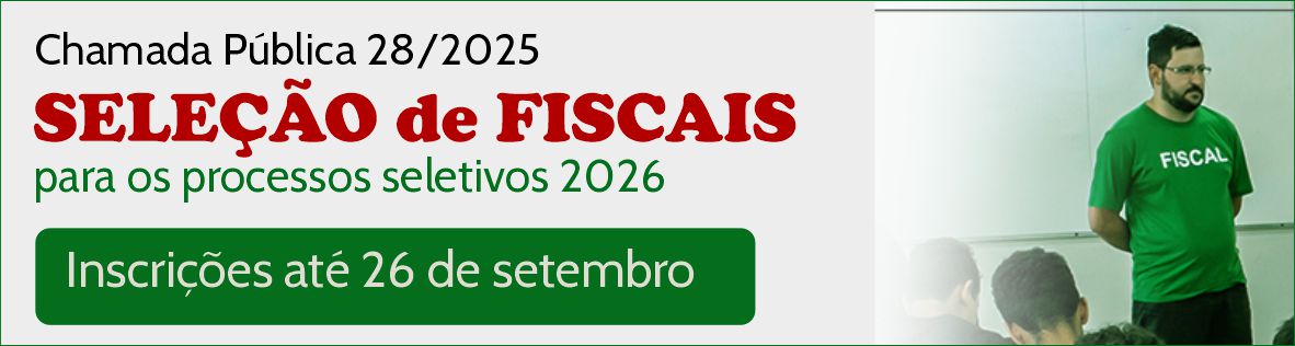 Até 26/9 Seleção de fiscais 2026